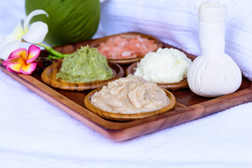 Spa set isolated on white background. Beauty and fashion concept.