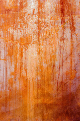 Rusty walling panel made of corten steel - weathering steel sheet