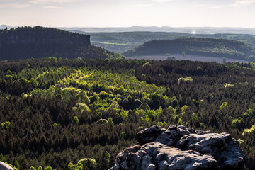 sächsische schweiz in der abendsonne