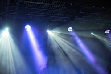 Stage lights. Soffits. Concert light