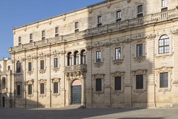 Fototapeta na wymiar Vescovato - Piazza Duomo - Lecce