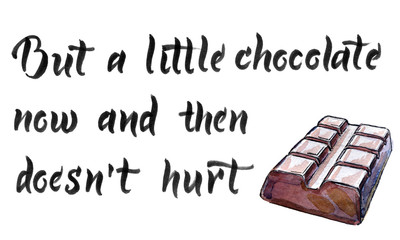 But a little chocolate now and then doesn't hurt