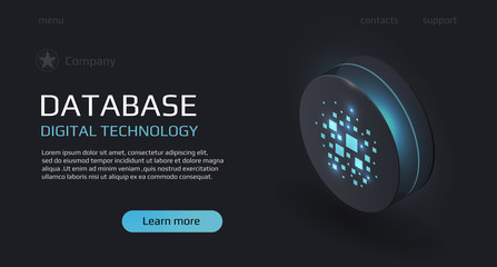 Naklejka premium Database concept vector