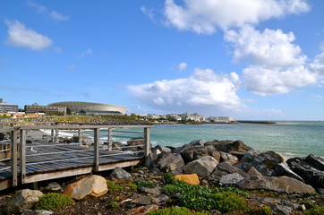 Cape Town Stadium was built for the 2010 FIFA World Cup. During the planning stage, it was known as the Green Point Stadium.
