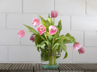 Tulpen im Glas