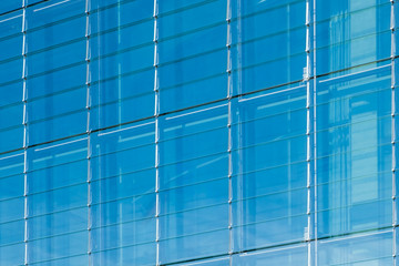 Fototapeta na wymiar modern glass facade , office building background , window front
