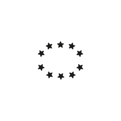 round stars icon. sign design