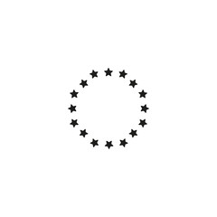 round stars icon. sign design