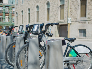 Bicycle sharing and rental system station