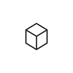 cube icon. sign design