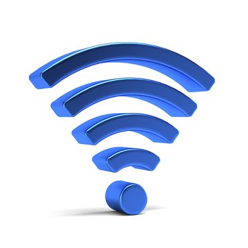 WiFi 4G Symbol. 3D Rendering illustration