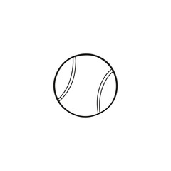 tennis ball icon. sign design