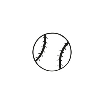 baseball ball icon. sign design