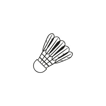 badminton shuttlecock icon. sign design