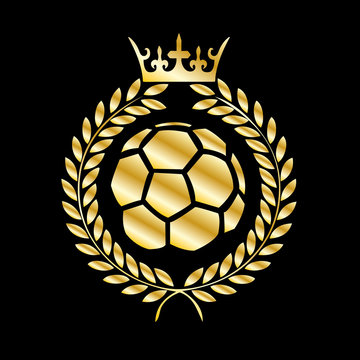 Soccer Wappen Gold