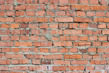 Red brick wall background