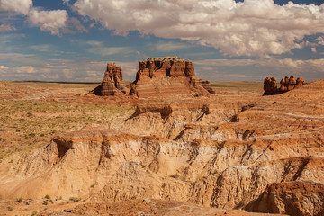 Spectacular landscapes at the entrance to Goblin valley state park in Utah, USA