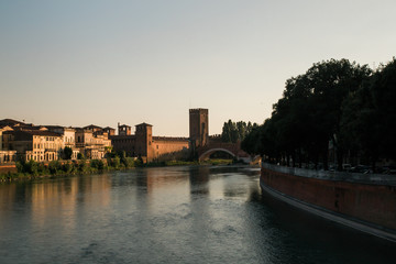 Obraz premium Ponte Pietra, Verona, Beauty 