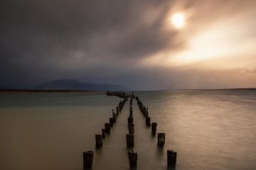 Old landing stage at Puerto Natales