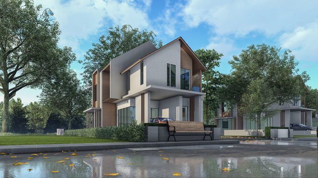 3D Render House Design