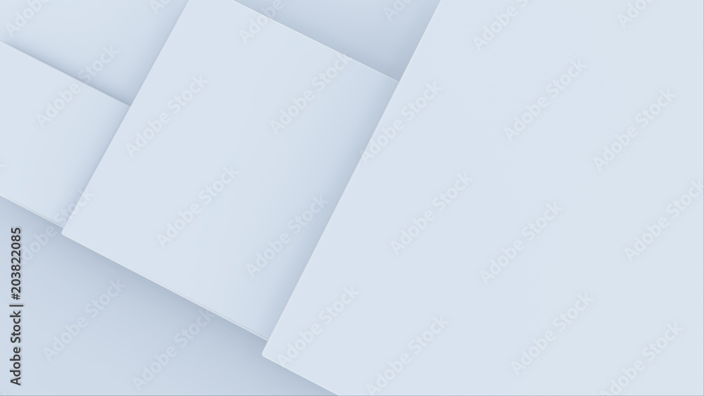 Poster 3d rendering white texture background