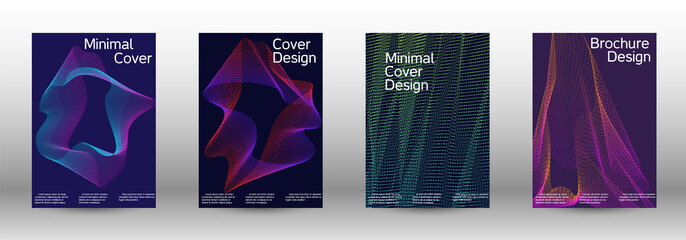  Backgrounds with gradient linear waves.