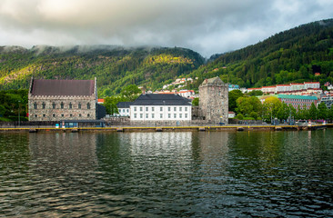 Fototapeta na wymiar Haakonshallen in Bergen, Norway