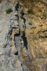 rocks and stones of the sea coast