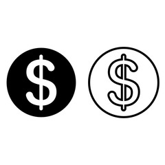 Dollar currency symbol icon