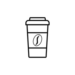 Coffee cup icon. Vector illustration.