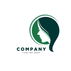 Circle women beauty logo