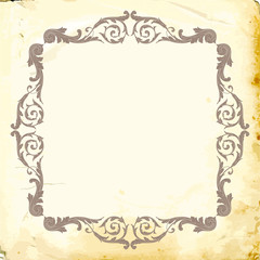 Vector baroque of vintage elements for design. 