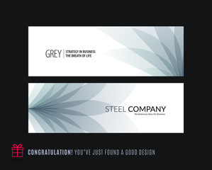 Abstract vector set of horizontal website banners with colourful flowers abstract shapes for web design.