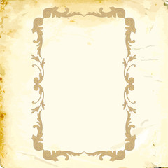 Vector baroque of vintage elements for design. 