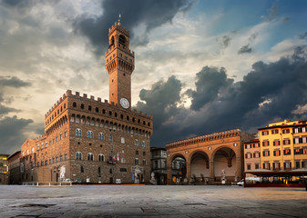 Fototapeta premium Florencja o wschodzie słońca