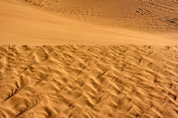 Sands of the Sahara desert, sand waves, barkhans