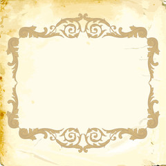 Vector baroque of vintage elements for design. 