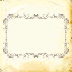 Vector baroque of vintage elements for design. 