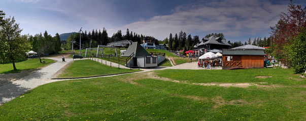 Panorama Szklarska Poręba Stacja Narciarska Wiosna