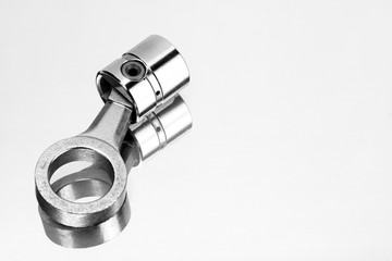 piston on a bright surface