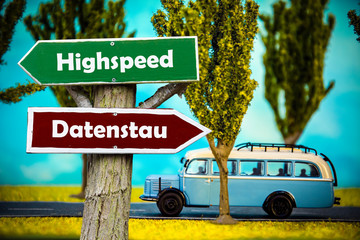 Fototapeta premium Schild 308 - Highspeed