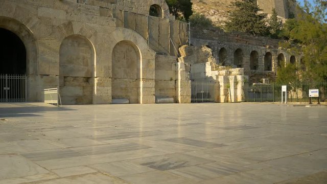 Acropolis of Athens from Odeon of Herodes Atticus