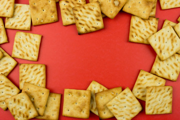 Snacks. Food concept. Empty space for text and design