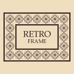 Vintage ornamental frame