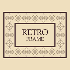 Vintage ornamental frame
