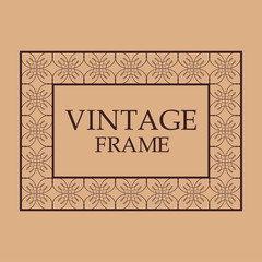 Vintage ornamental frame
