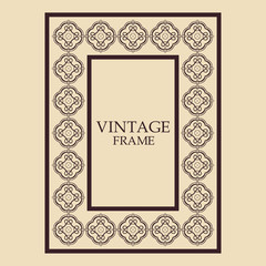 Vintage ornamental frame