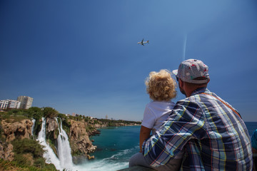 Naklejka premium Waterfall Duden at Antalya, Turkey