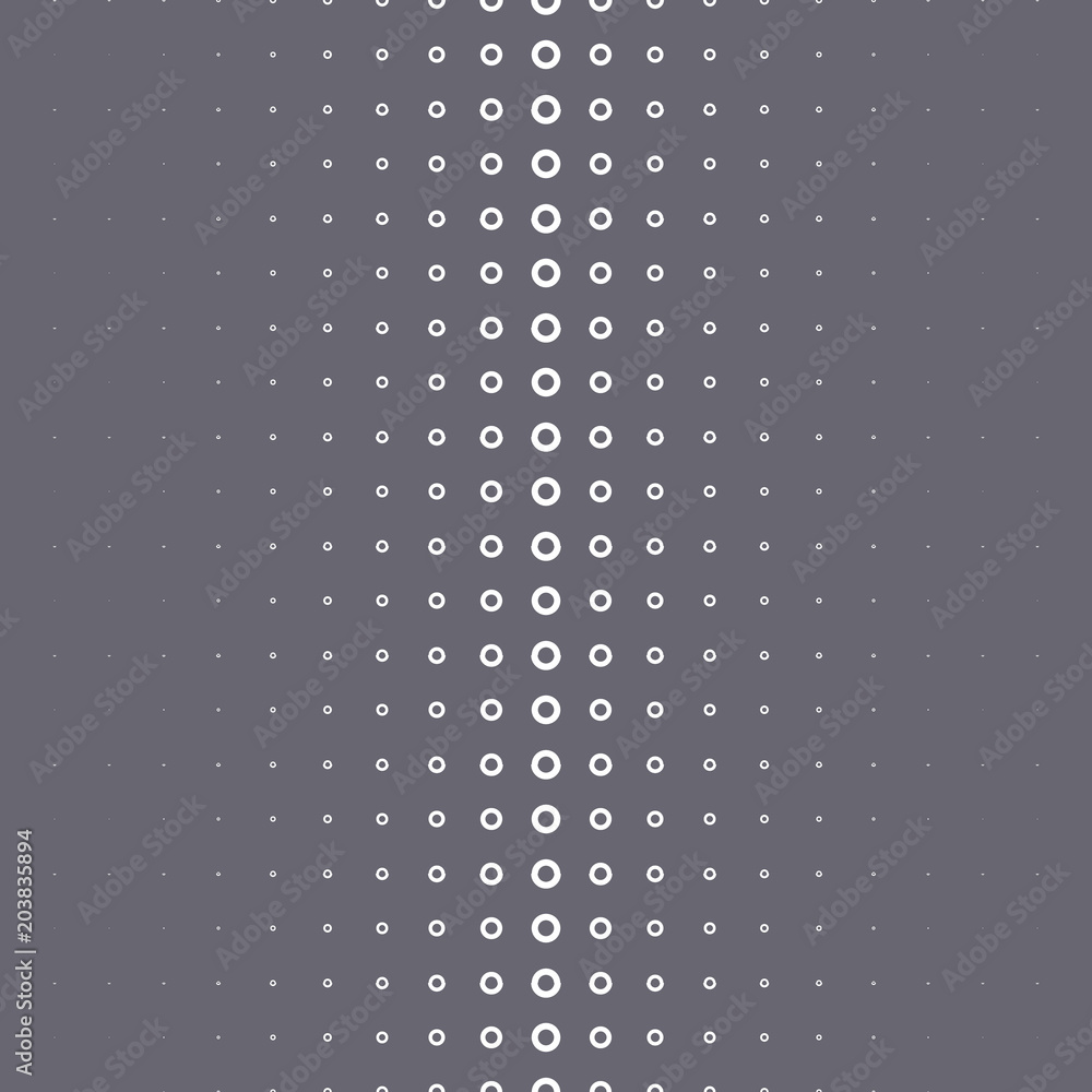 Poster Pattern of halftones for borders. Halftone dots vector background.