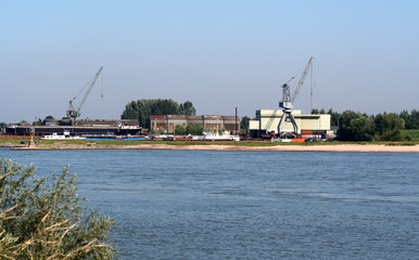 traffic on the river Waal